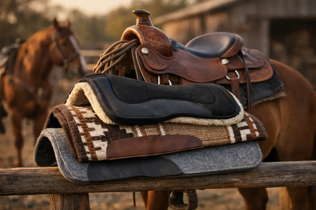 Best Saddle Pad Materials for Western Riding