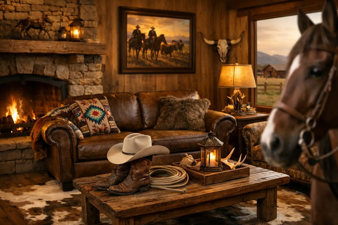 Rustic Western Living Room Decor Done Right