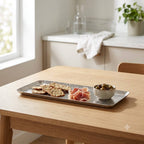 Hammered Rectangle Plate - Silver