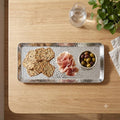 Hammered Rectangle Plate - Silver
