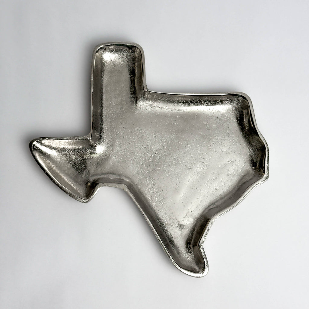 India Handicrafts Inc - Aluminum Texas Map Tray