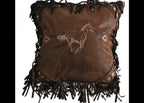 Embroidered Horse pillow
