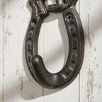 Horseshoe Wall Hook, Cast Iron for Coats, Hats or Leashes, 5.7"