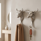 Decorative Bull Wall Hooks (2 Styles)