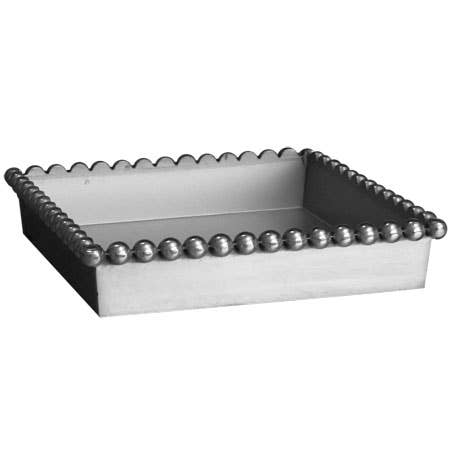 India Handicrafts Inc - Beaded Lunch Napkin Box - Perfect for Home Entertaining