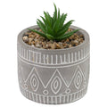 3.5" Tall Faux Grey Succulent Plant
