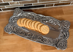 SILVER CONCHO SERVING TRAY
