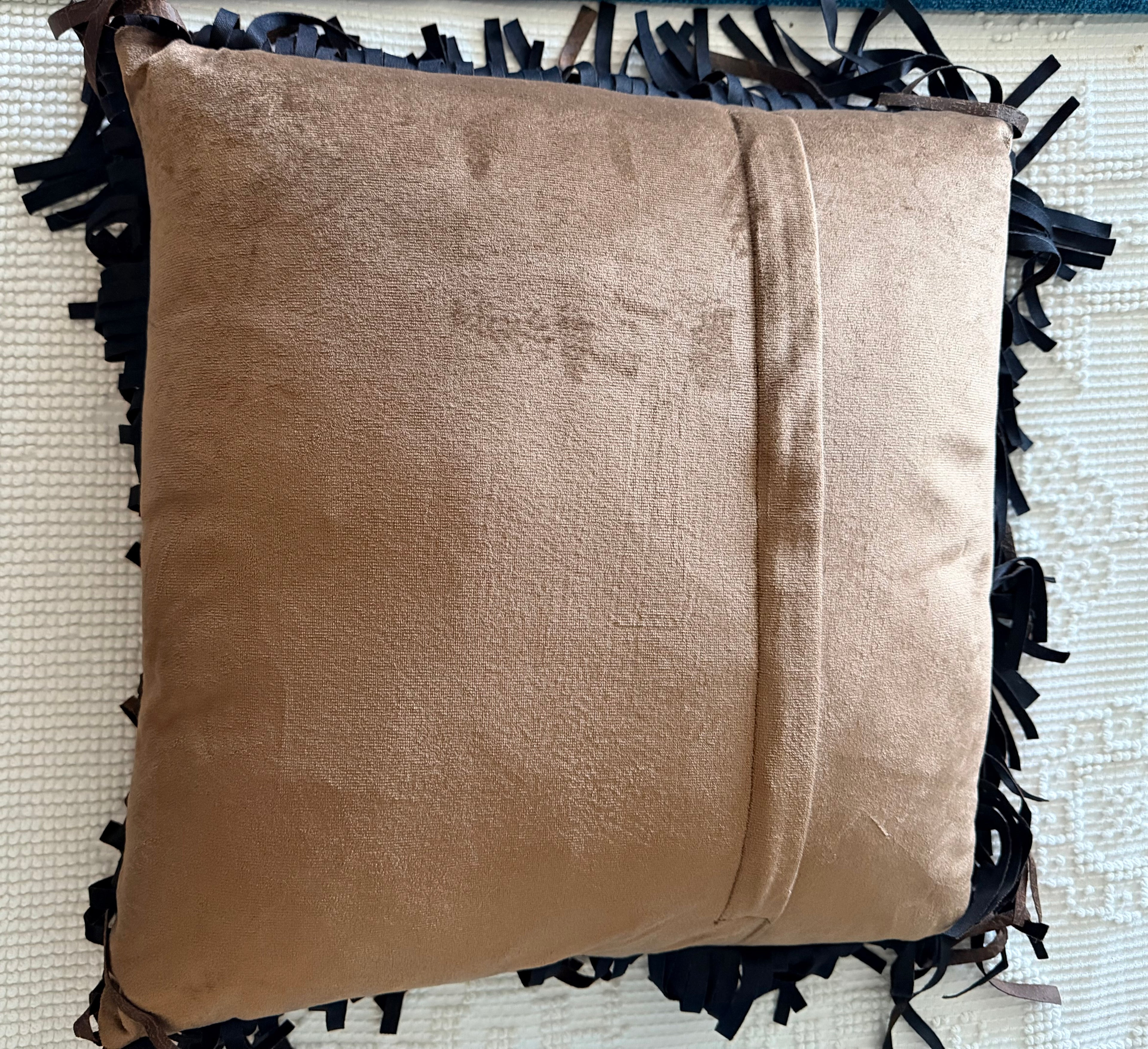 Western Turquoise Bead Pillow