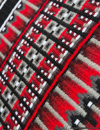 Em Custom Show Pads Bad Blood, black, white, grey & red tones, western show pad in stock detail 
