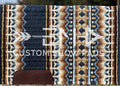 Em Custom Show Pads Feelin' Good, navy, light blue & cream tones, western show pad in stock 