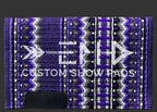 Em Custom Show Pads Royal Reign, dark purple, lavender & grey tones, western show pad in stock 
