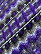 Em Custom Show Pads Royal Reign, dark purple, lavender & grey tones, western show pad in stock detail 
