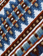 Em Custom Show Pads The Goods W/Rust, midnight blue, rust & sky blue tones, western show pad in stock detail 