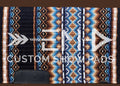 Em Custom Show Pads Amarillo Sky, black, white, sand & blue tones, western show pad in stock 
