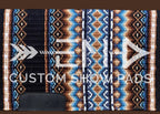 Em Custom Show Pads Amarillo Sky, black, white, sand & blue tones, western show pad in stock 
