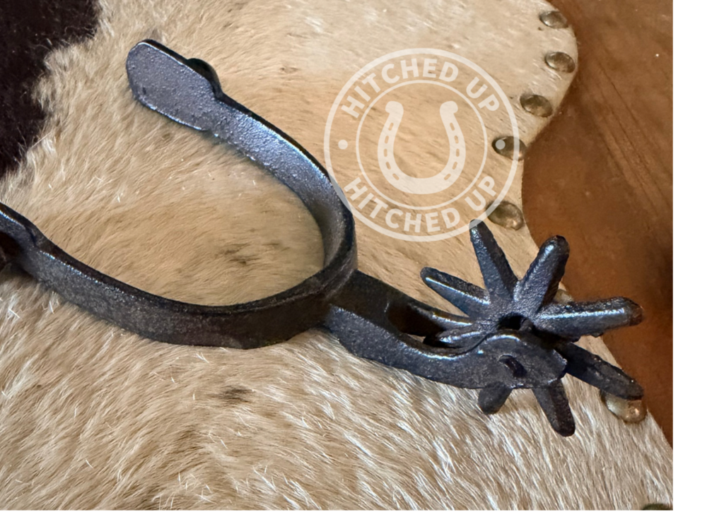 WESTERN RUSTIC COWBOY SPUR CAST IRON