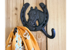 HORSESHOE WALL HOOK CAST IRON (horse head)