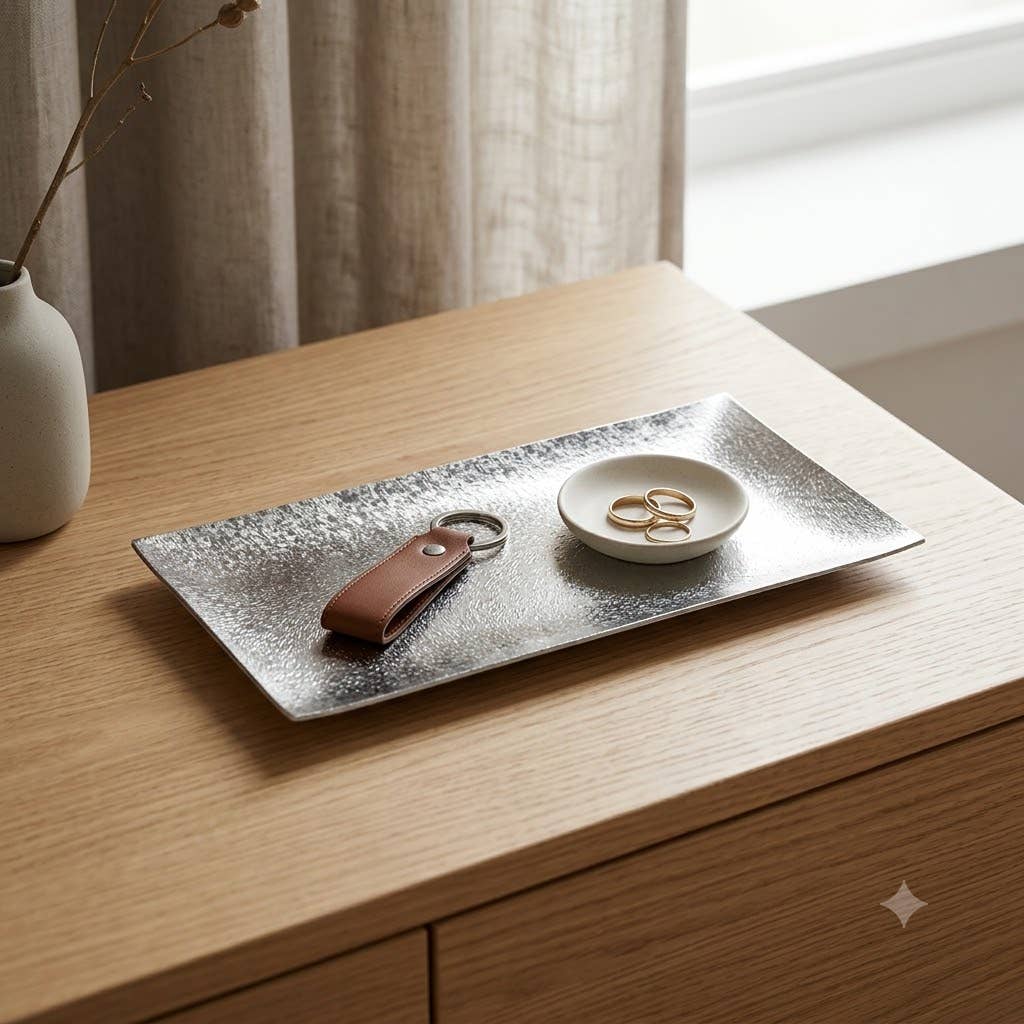 India Handicrafts Inc - Brushed Fur Tray Small