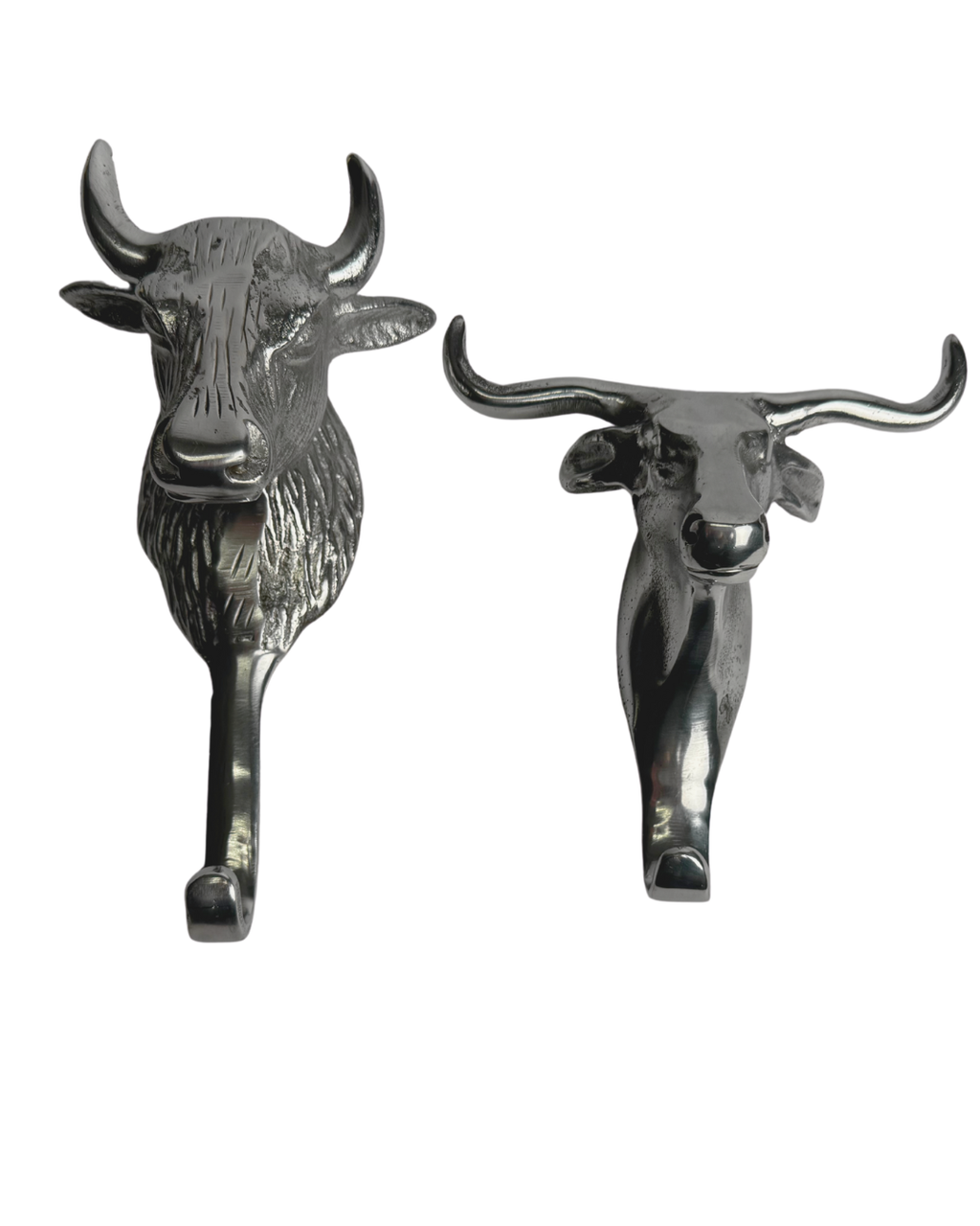 Decorative Bull Wall Hooks (2 Styles)